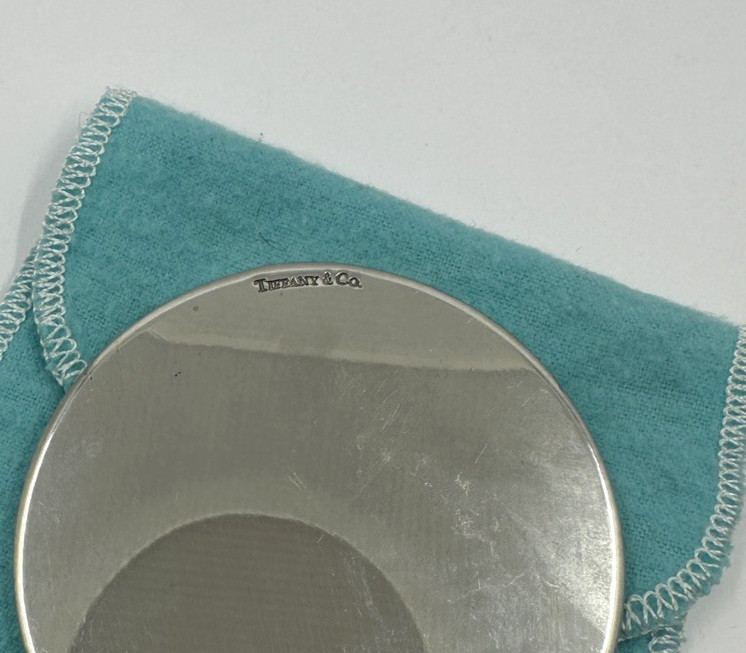 Tiffany & Co Round Hand Mirror with Pouch