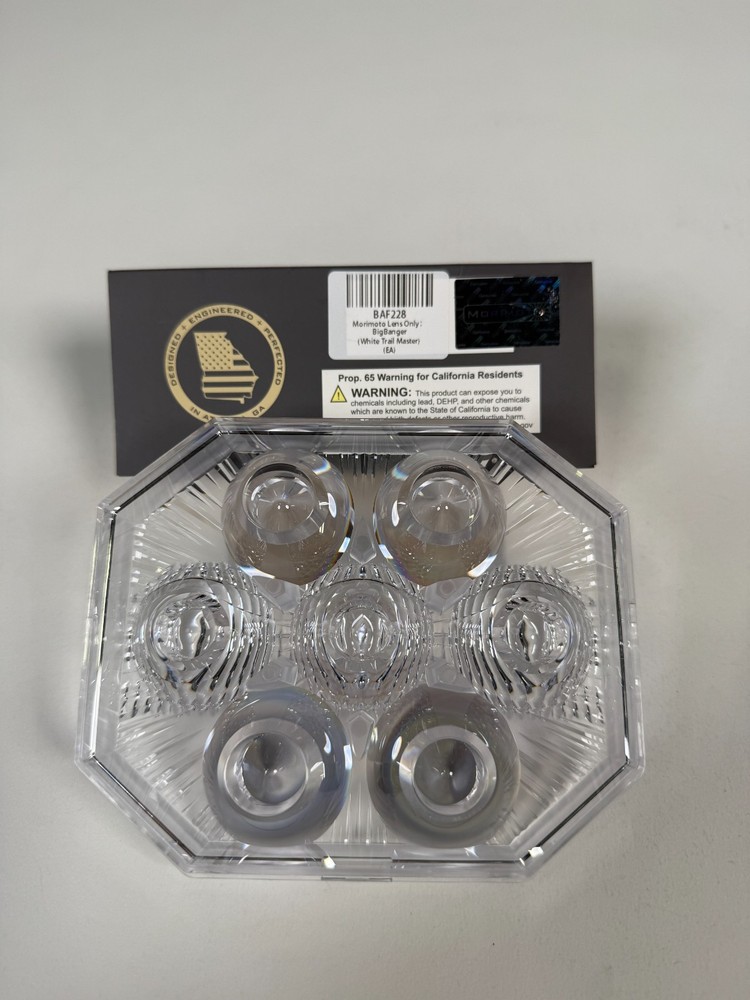 Morimoto BigBanger Trailmaster Optic Lens Only / Clear Each BAF228 Open Box