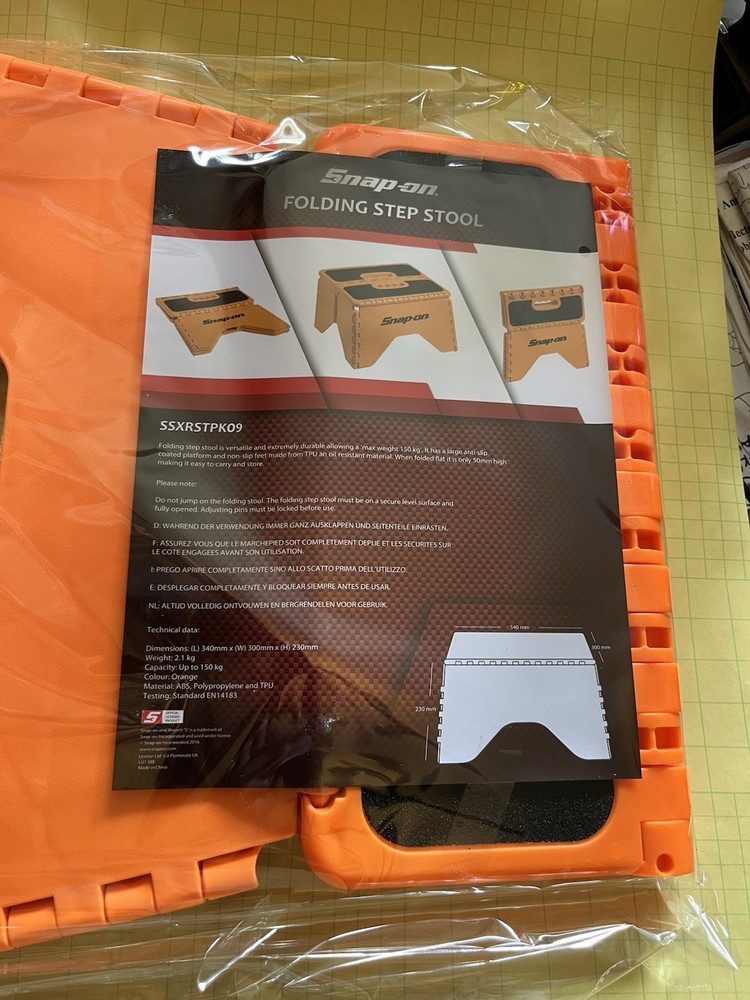 Snap On Step Stool Orange