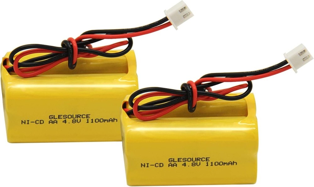 TWO PACK - EMERGENCY EXIT LIGHT SIGN 4.8V 1100mah NiCad BATTERY