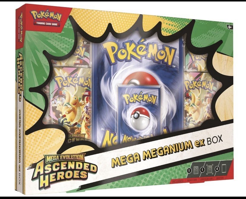 Pokémon Mega Evolution Ascended Heroes Mega ex Box -SET OF 3-