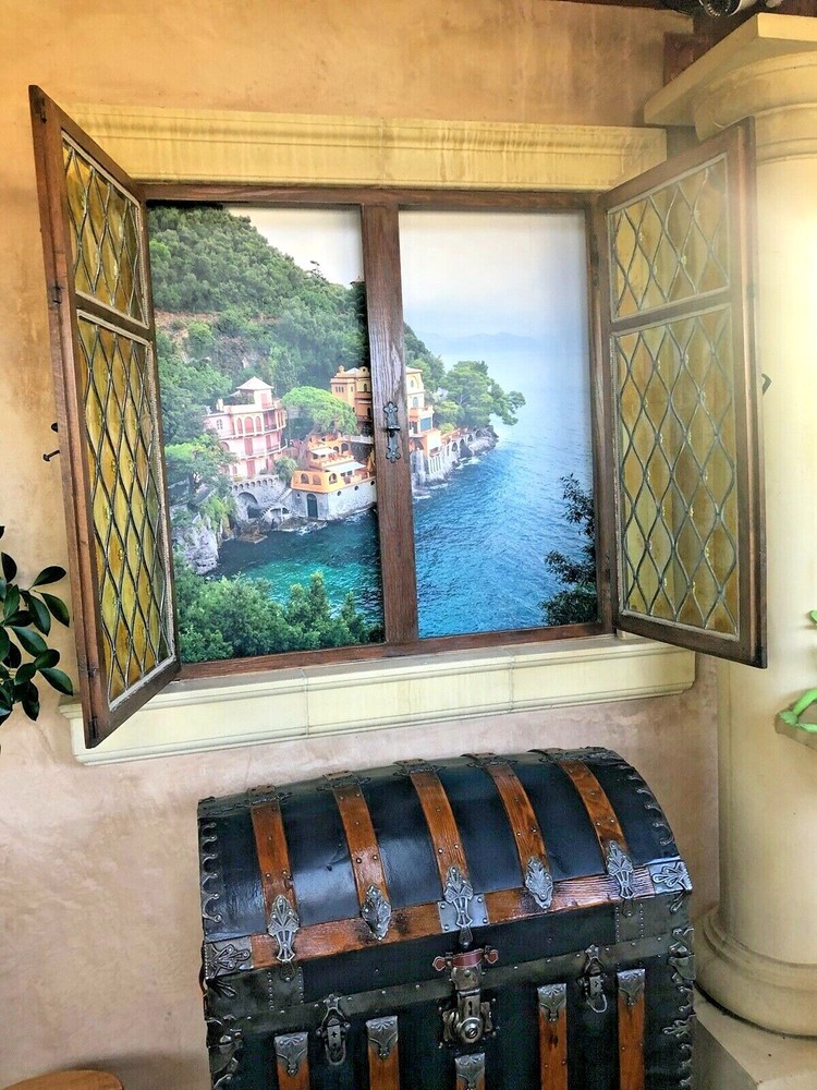 16th Century oak wood frames (2) with hardware