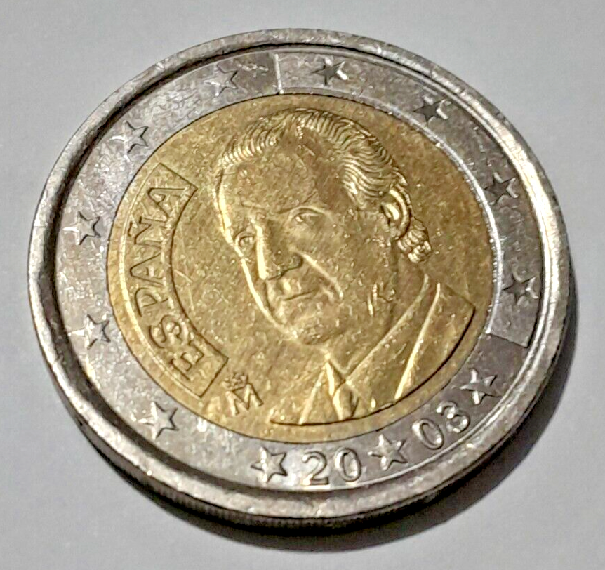 Spain 2 euro Coin 2003 Bi-Metallic