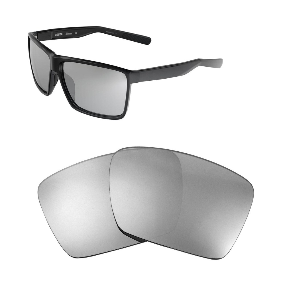 Walleva Titanium Polarized Replacement Lenses For Costa Del Mar Rincon