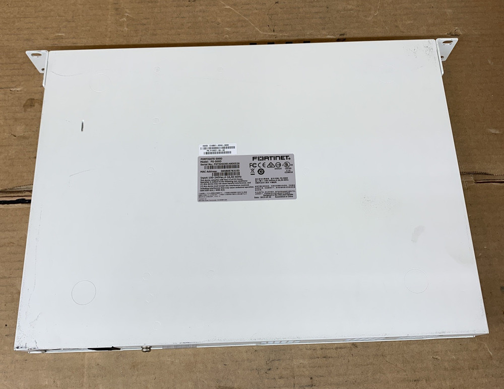 FORTINET FG-500D FortiGate 500D Includes 1x SFP Unit - TESTED WORKING