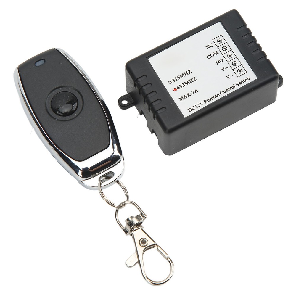 DC12V Remote Control Switch Battery Disconnect Switch Single Button 7A