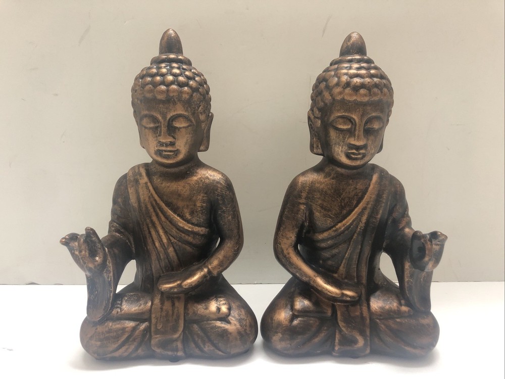Pier 1 Imports Buddha Ceramic Bookends Pair