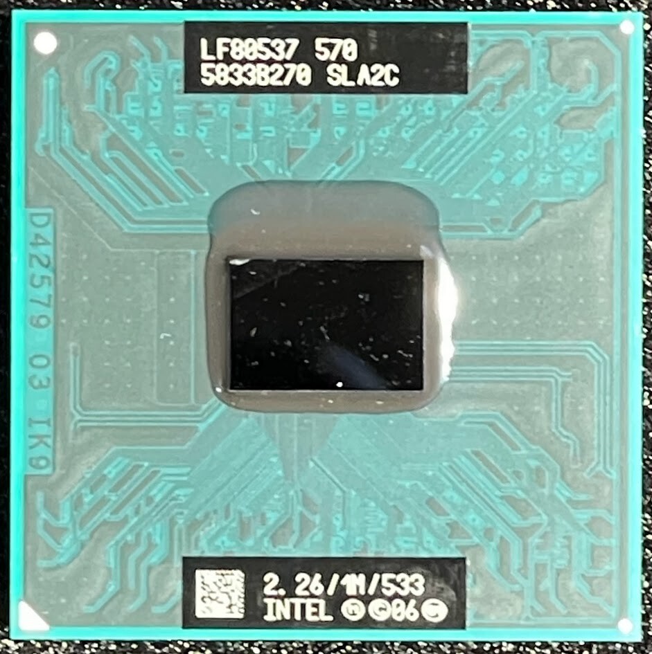 Dell / Intel Celeron M 570 @ 2.267GHz Mobile Processor / SLA2C / X627G