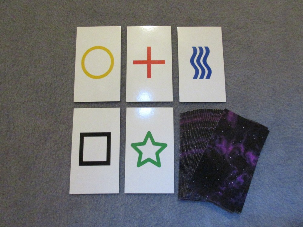 3PK E02C Low Cost zener style ESP Testing Cards - not marked - not a magic trick