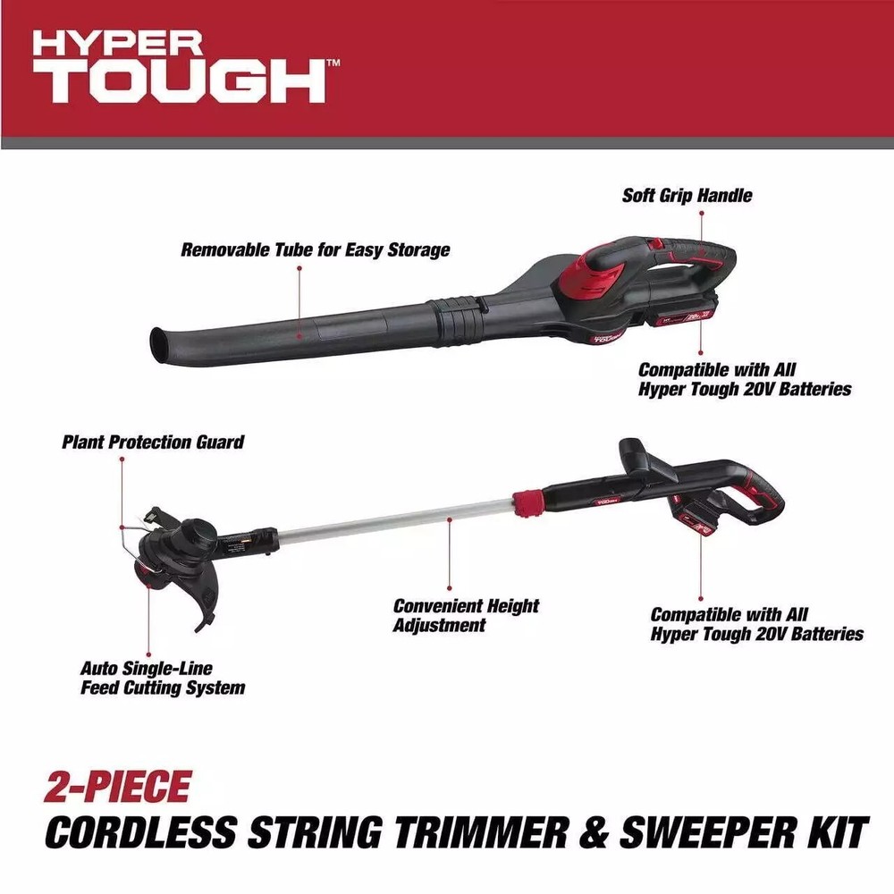 20V Max Cordless Combo Kit, 10-inch String Trimmer & 130 Mph Sweeper Blower NEW