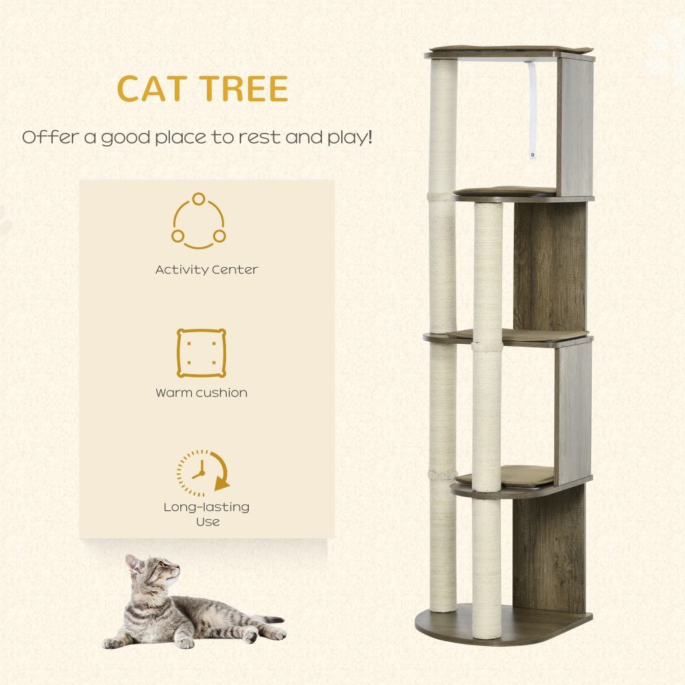 Cat Tree Tall for Climbing,Large Multilevel Cat Tower with Scratching Posts