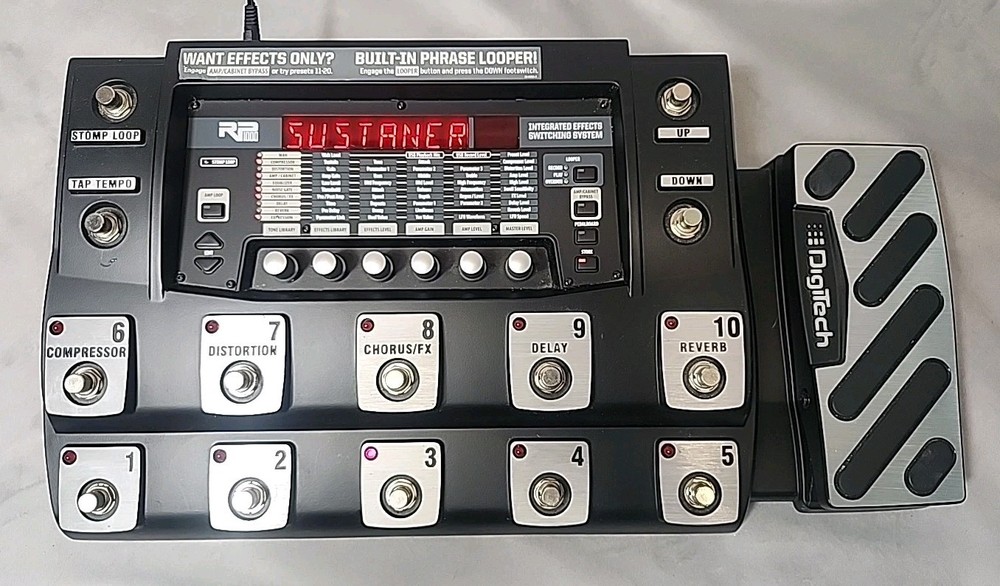 2008 DigiTech RP1000 Multi-Effects Guitar Pedal Switching System Tested Works