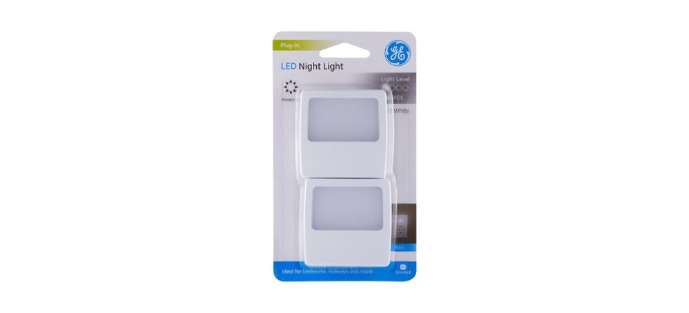 GE 11311 Night Light Automatic Plug-in LED White Pair