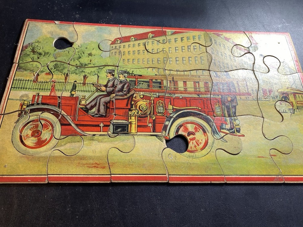 Vintage Fire Engine Puzzle
