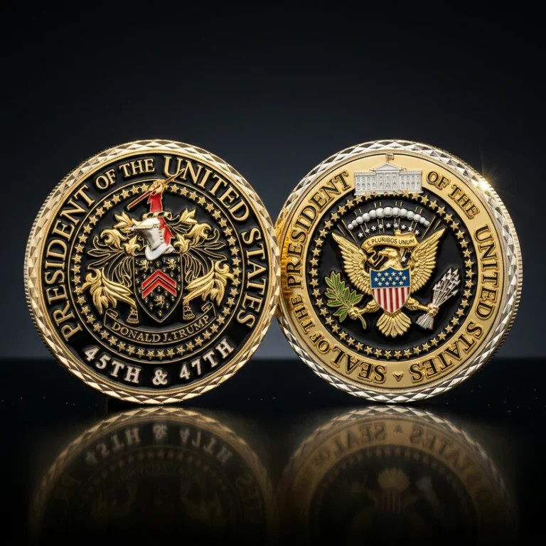 Trump 45th & 47th President Challenge Coin