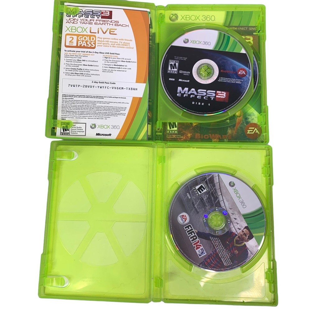 Microsoft Xbox 360 Kinect Sensor Model 1473 + 5 Games