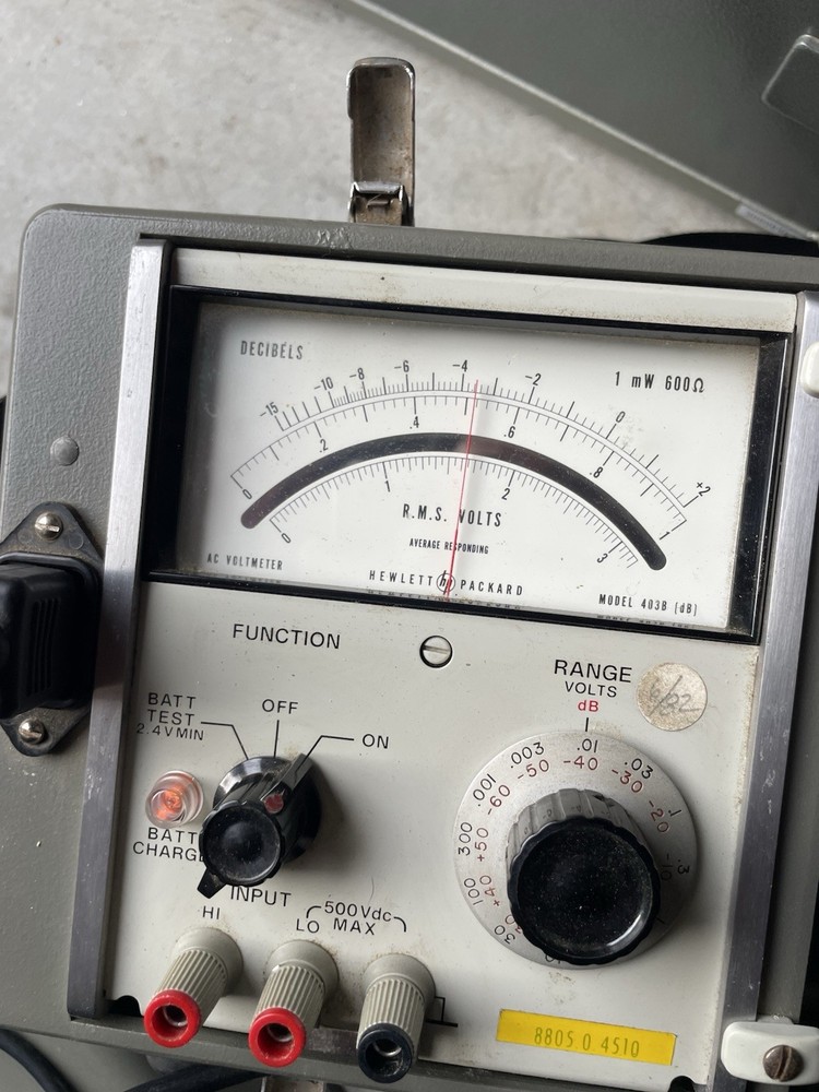 Vintage Hewlett Packard Voltmeter Tested