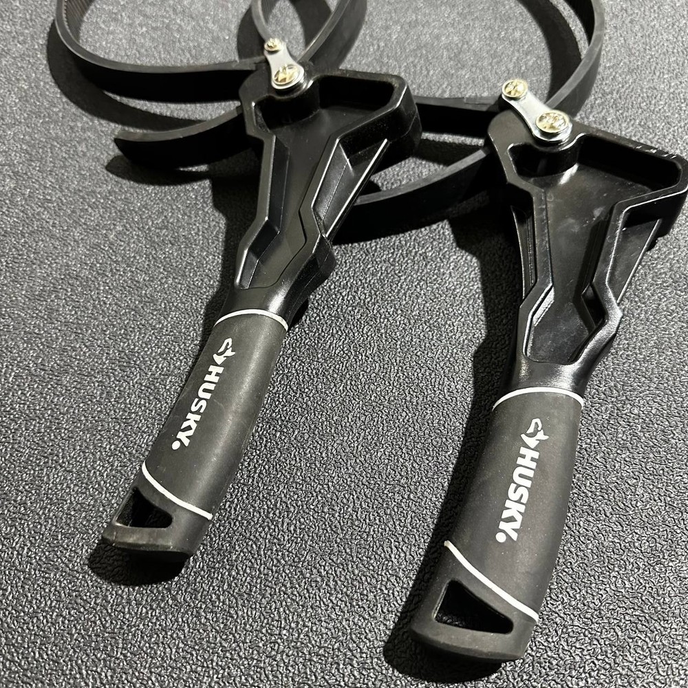 Husky Dual‑Material Strap Wrench – 28" Strap – 8" Capacity - 2-Pack