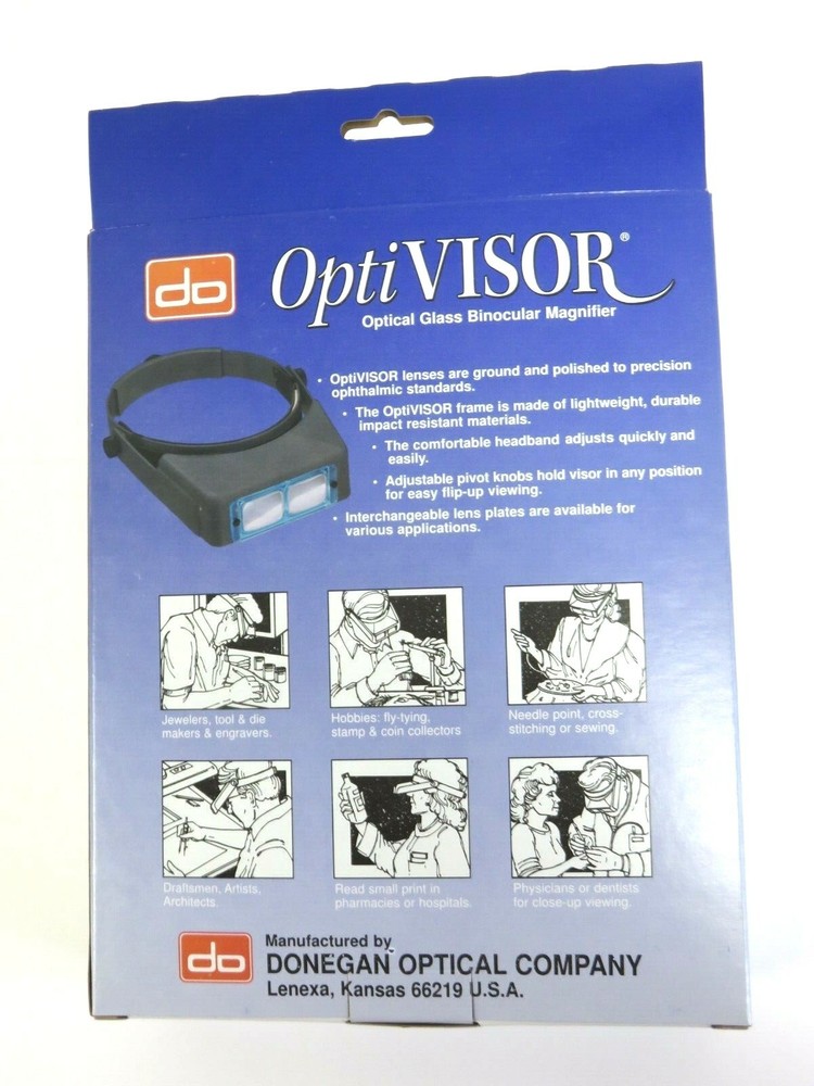 Optivisor Donegan Optical DA7 Magnifying Visor 2.75X Magnification 6"