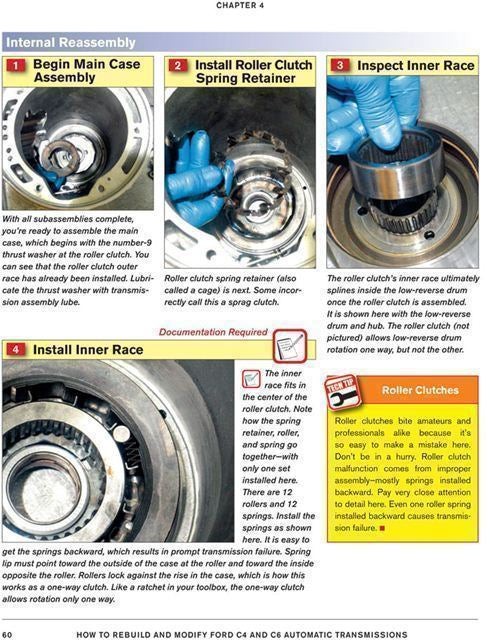 Rebuild & Modify Ford C4 And C6 Automatic Transmissions Manual Book