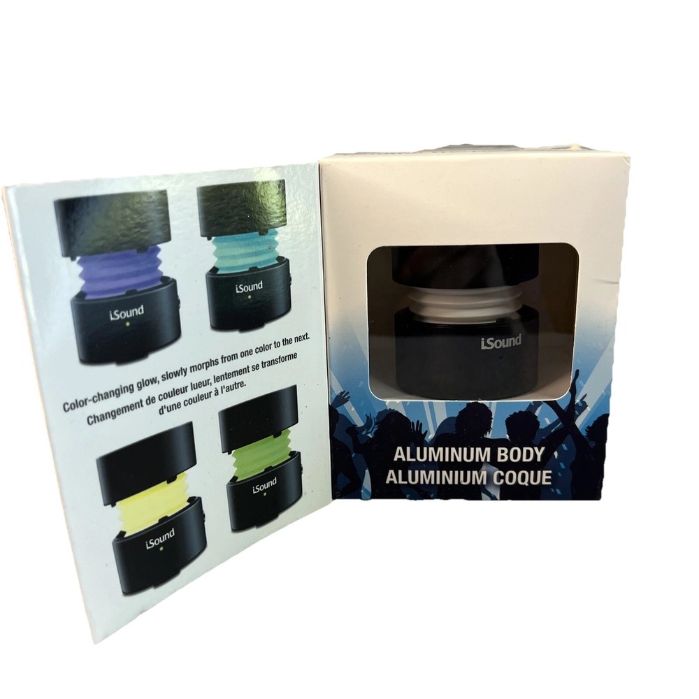 iSound Fire Waves Color Changing Bluetooth Speaker Black & Red