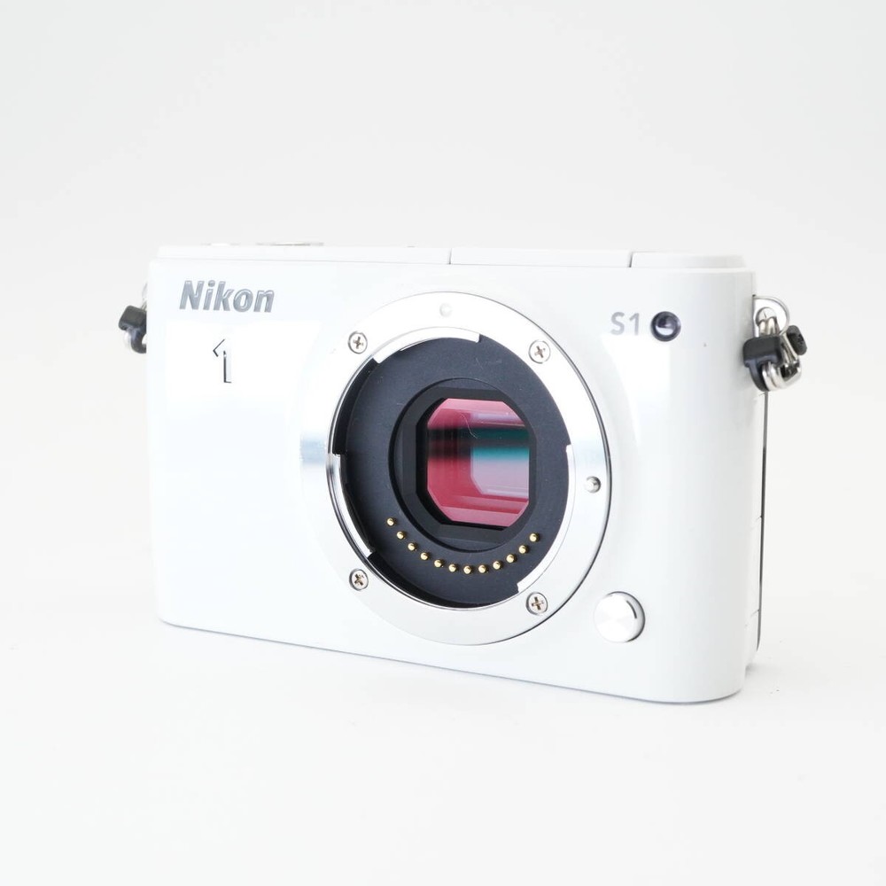 Nikon 1 S1 White Mirrorless Camera #AA4875