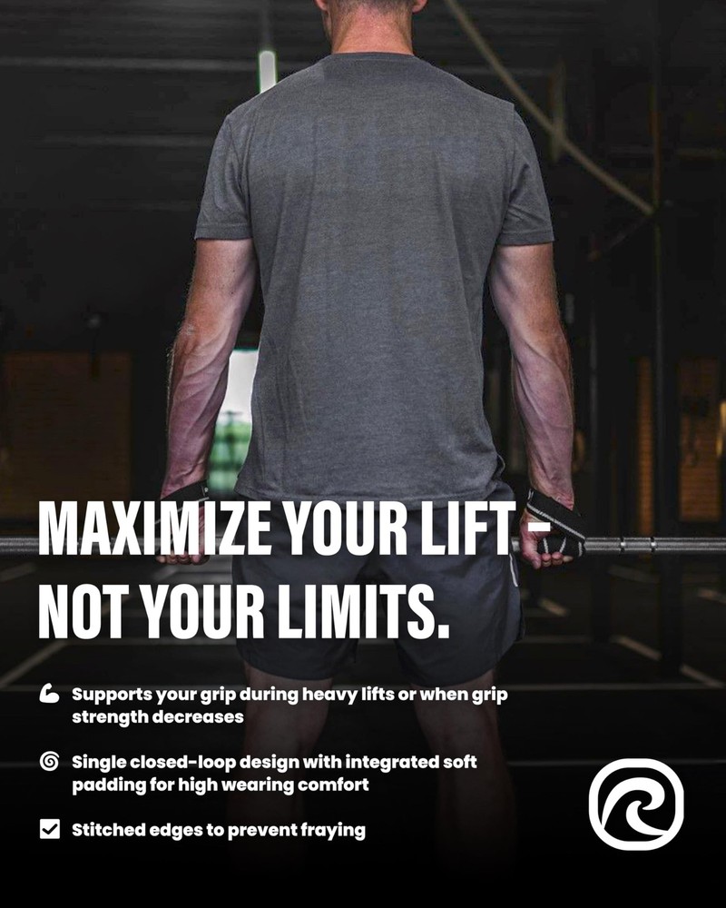 Lifting Straps for Strength Training - Cotton Grip Support for Weightlifting
