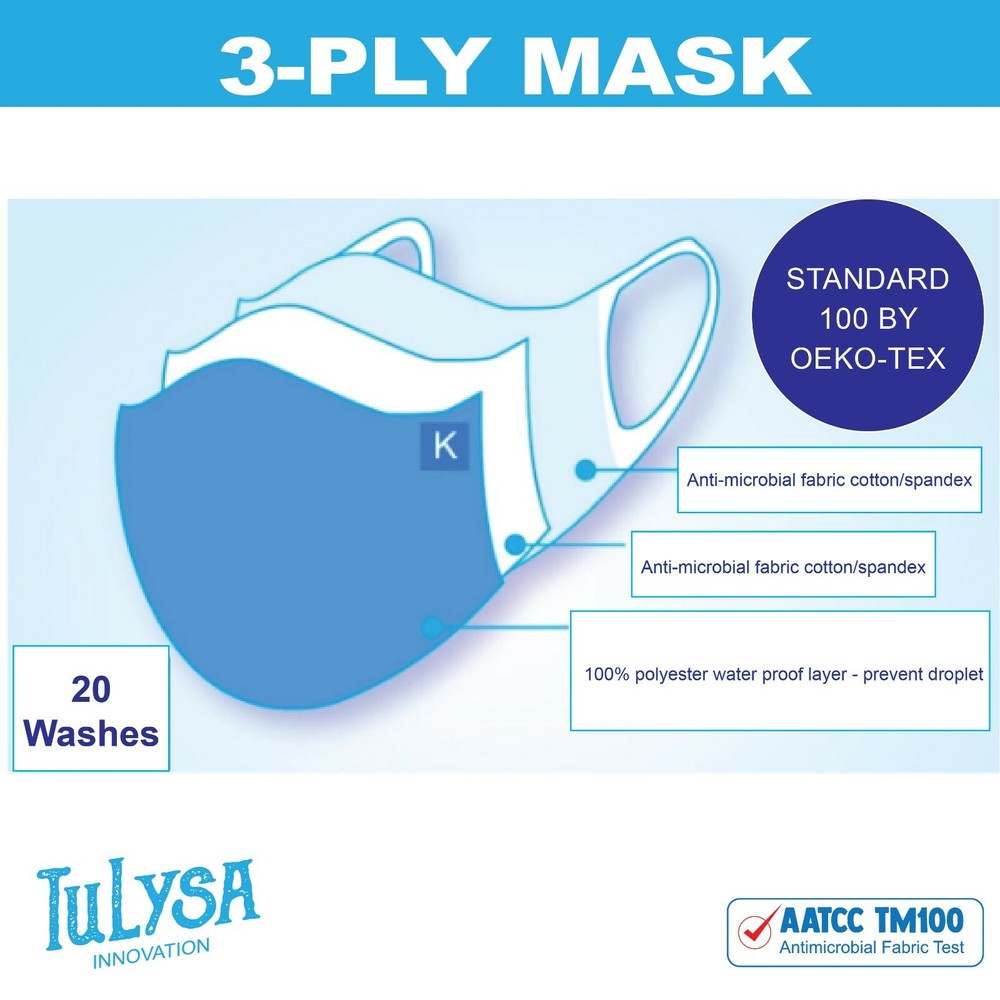 Will Remove for Sriracha Anti-Microbial Face Mask UV Resistant Antibacterial