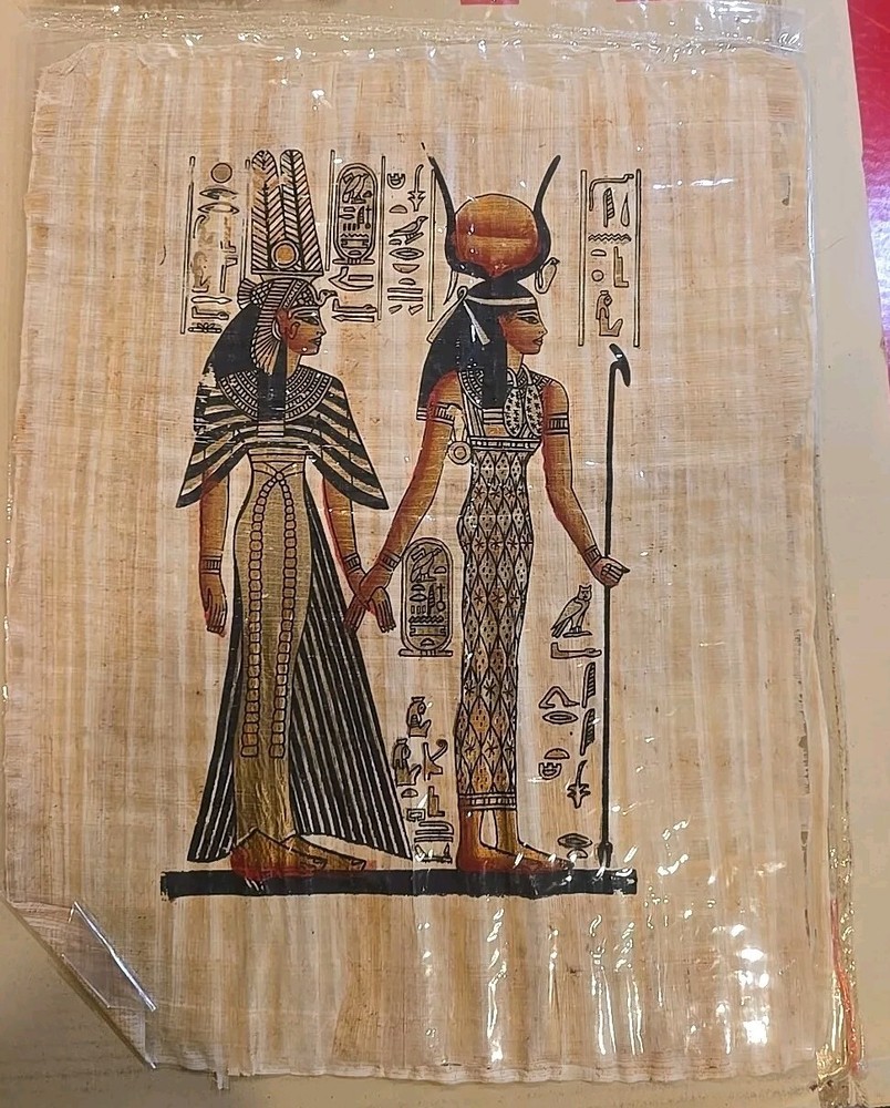  Hand painted Egyptian papyrus