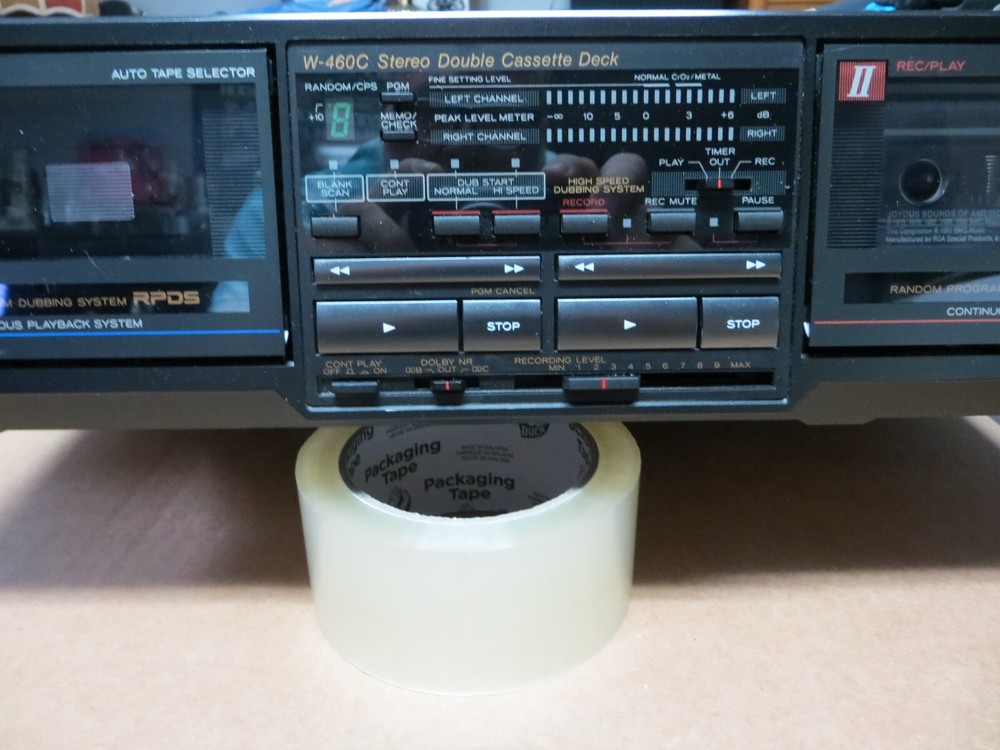 TEAC W-460C STEREO DOUBLE/DUBBING CASSETTE DECK