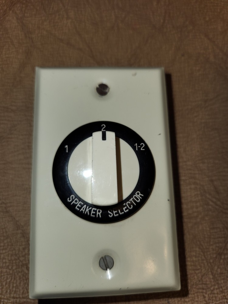 Speaker Selector Switch Wall-Mount Wall Plate