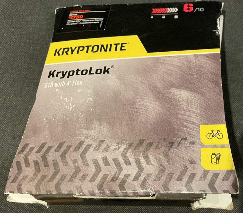 KRYPTONITE  KryptoLok  -  MOUNT ONLY -  STD with 4" flex  NEW
