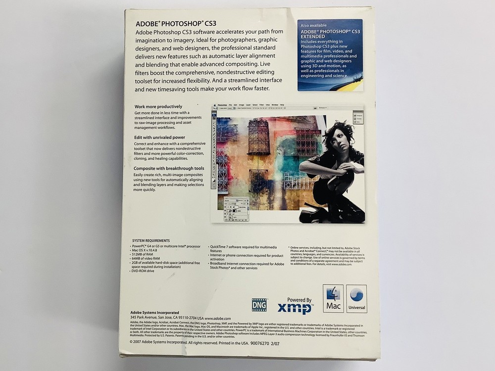 Adobe Photoshop CS3 (MAC) With Serial Number, Getting Started Guide (G)