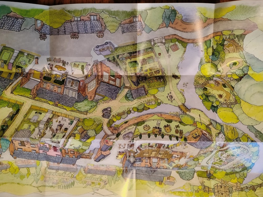 Untitled Goose Game Map, Instruction Booklet And Sticker