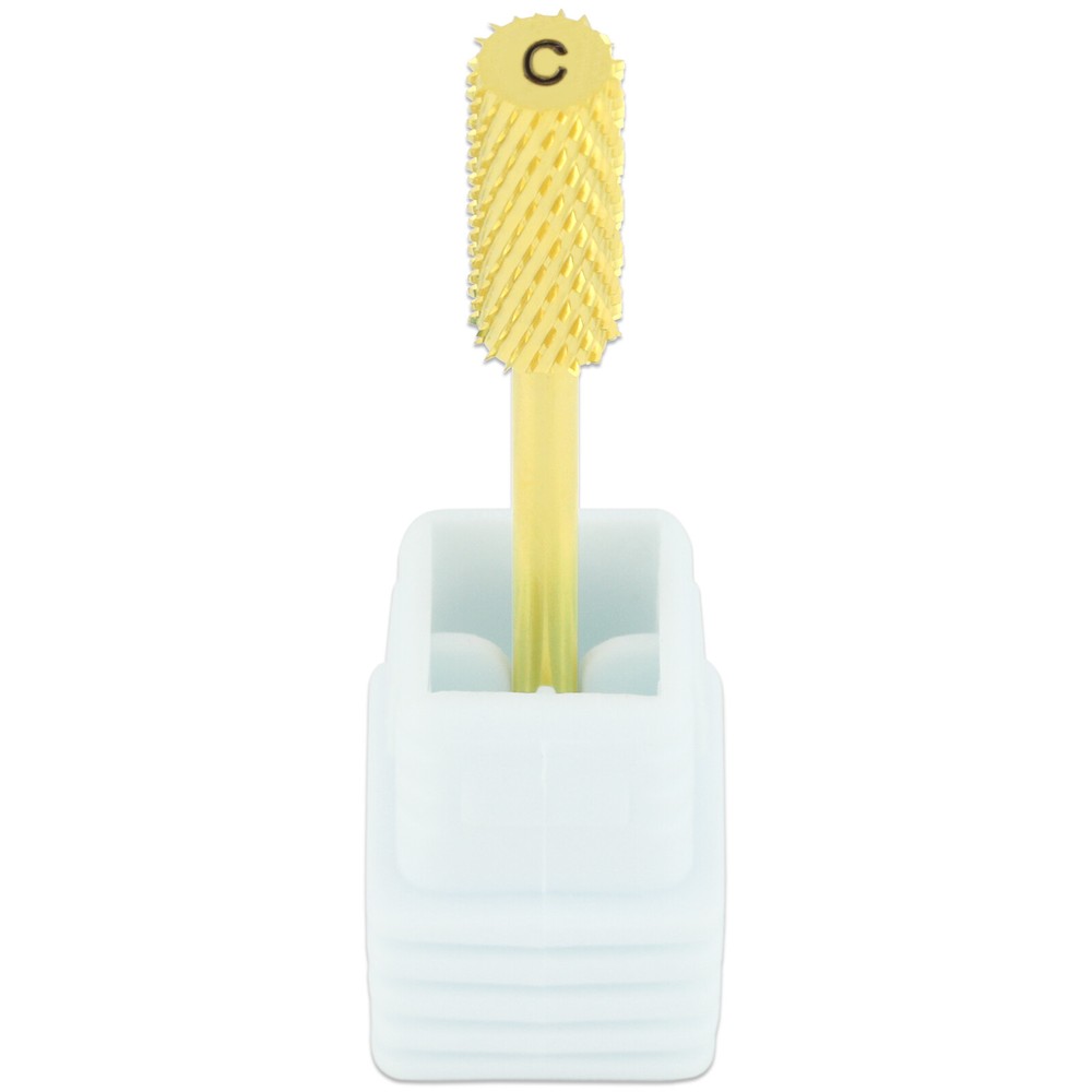 Professional Gold Small Barrel Nail Drill Bit Coarse Grit