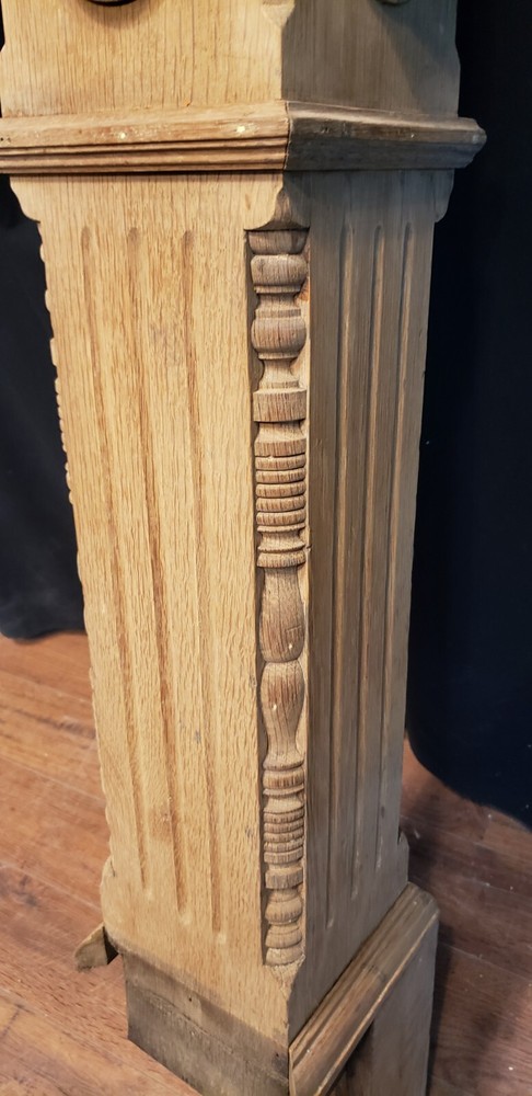 Restored Ornate Solid Oak Newel Post 55 1/2" by 8 1/2" GA9796