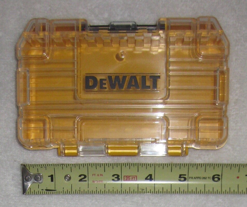 DEWALT TOUGH CASE SM BIT TIP STORAGE ORGANIZER STACKABLE INTERLOCKING EMPTY NEW