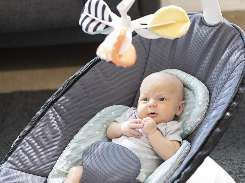 Machine Washable RockaRoo & MamaRoo Infant Insert - Cool Mesh Fabric in Seafoam