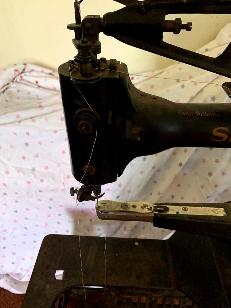 antique shoemaker machine