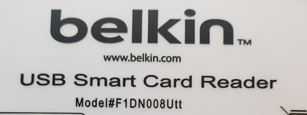 BELKIN, USB Smart Card Reader, F1DN008Utt, Tested
