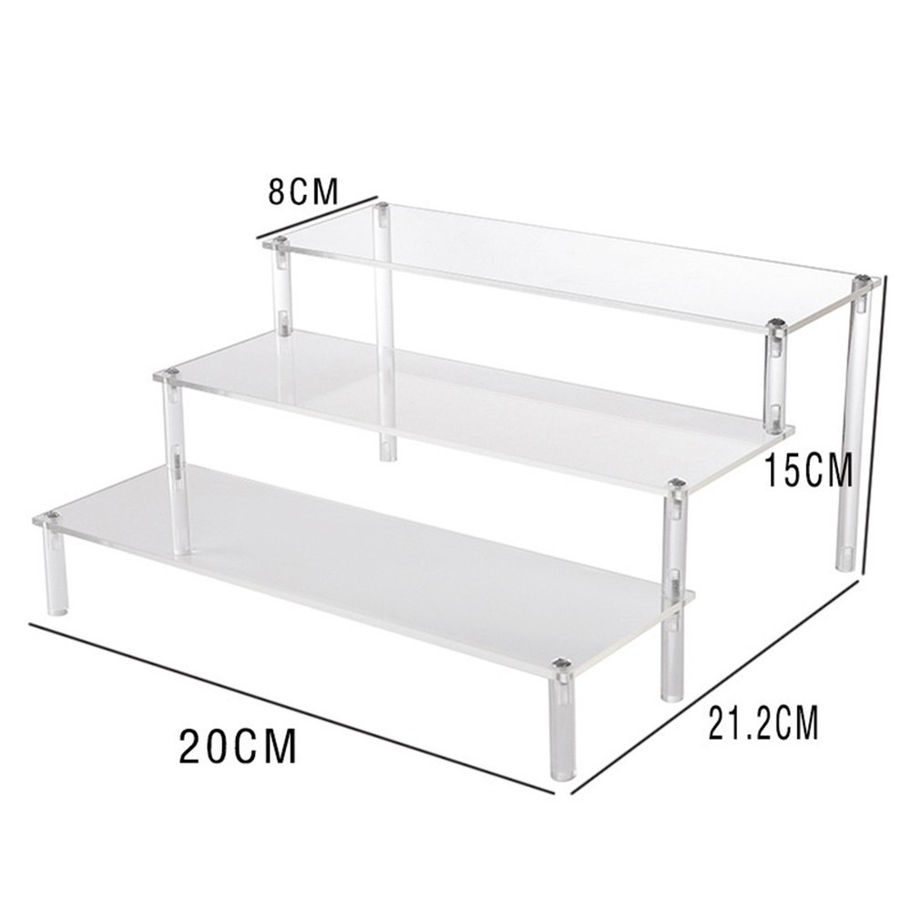 Acrylic Lifting Display Stand 3-Layer Perfume Tissue Display Stand3077