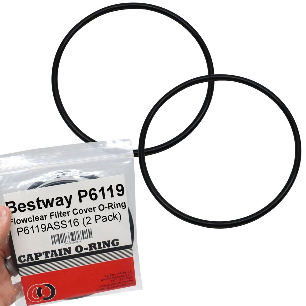 P6119 O-Ring for Bestway Flowclear Pump Filter Cap Cover (2 Pack)
