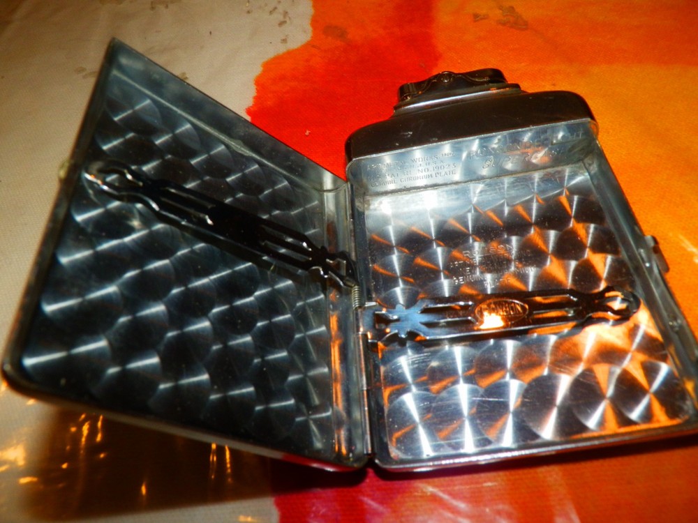 Early Ronson Art Deco Supercase Lighter and Cigarette Holder Combination