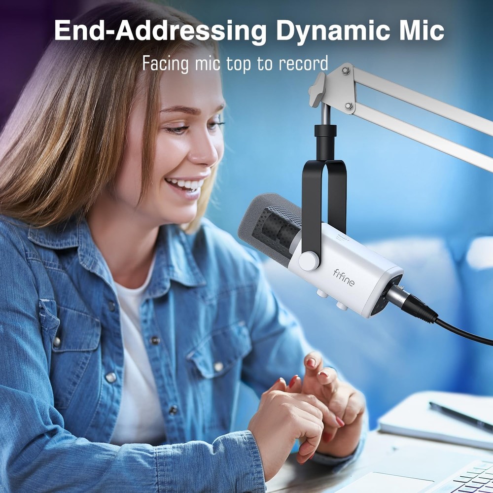 Gaming XLR/USB Microphone Kit Streaming Dynamic Mic Set for PC Computer Mic for