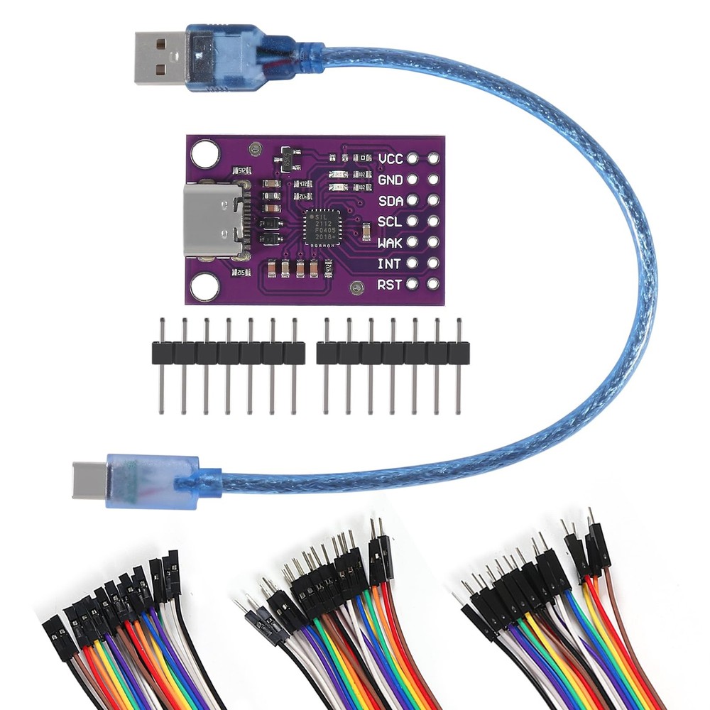 Type-c CP2112 Adapter, 2PCS CP2112 debug Board USB to I2C Communication Modul...