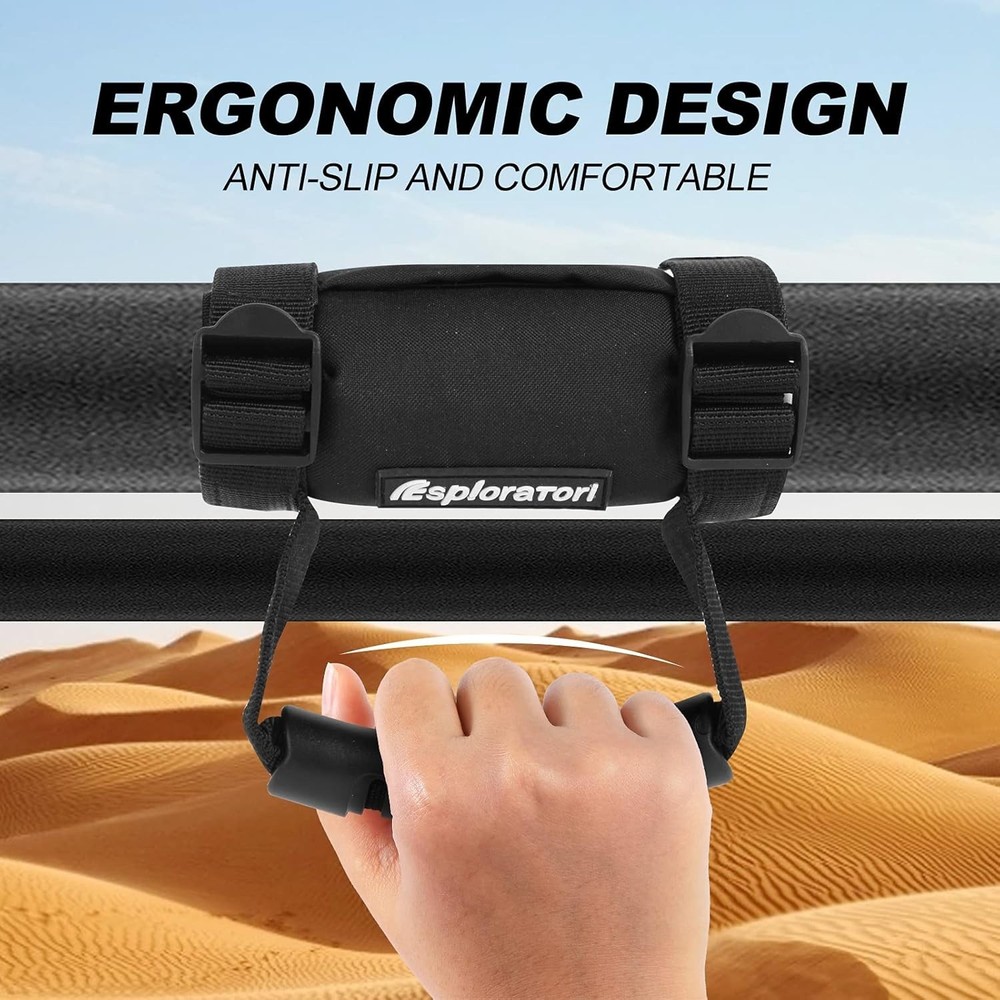 UTV Roll Bar Grab Handle Grips, UTV Grab Handles 4 Pack(black)