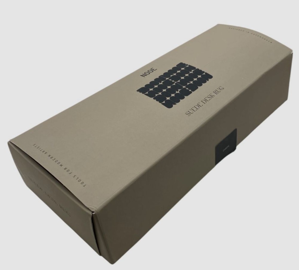 Nooe Gray Suede Desk Rug