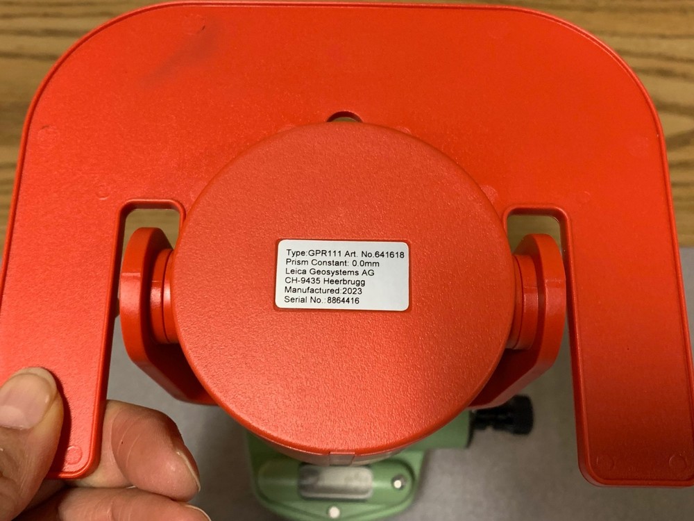 Leica Gpr111 Circular Prism with Holders and Case - THE CASE MISSING ONE LOCK