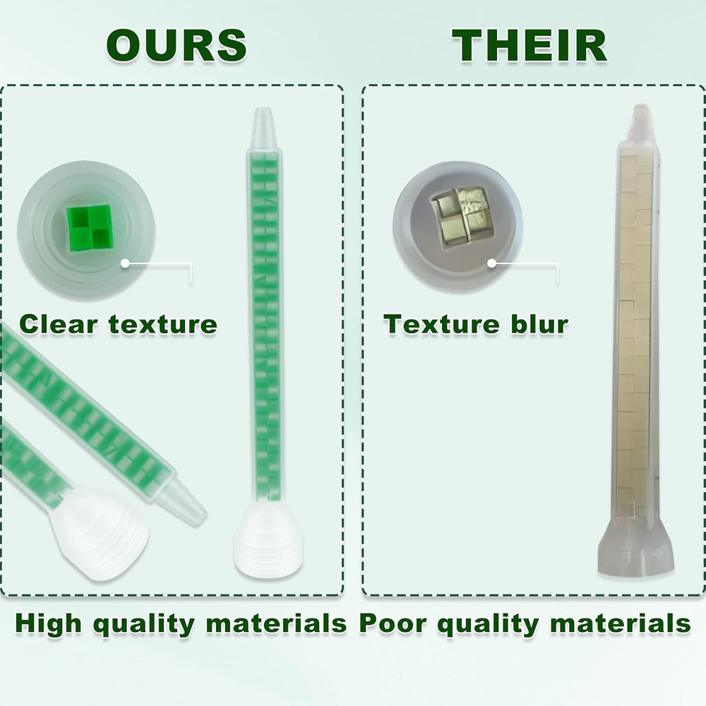 Mixing Nozzle Static Mix Nozzle Adhesive Tips Square 10 Pieces