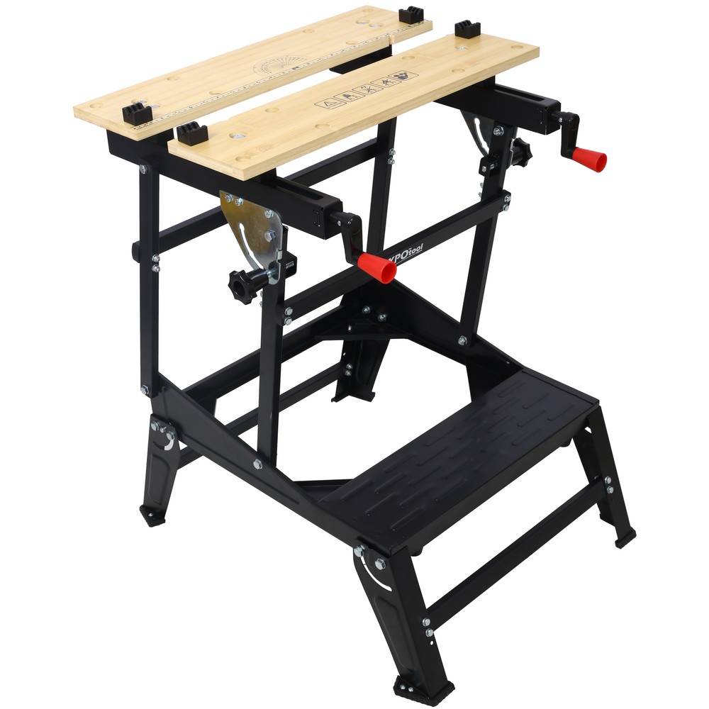 Folding Worktable Heavy-Duty Portable Multifunctional Workbench for Woodworking